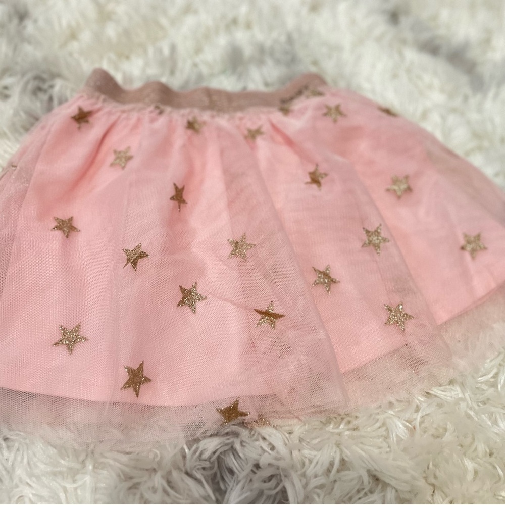DKNY Pink Skirt with Gold Accents